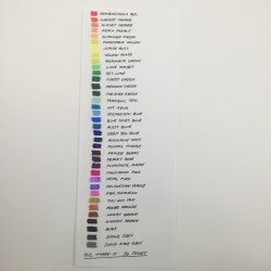 Bic marker color chart