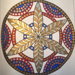 combine metallic and regular markers adult coloring book coloring tips