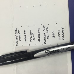 Sharpie Marker Name Labels