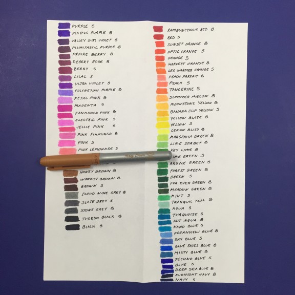 Make This Simple Marker Color Chart